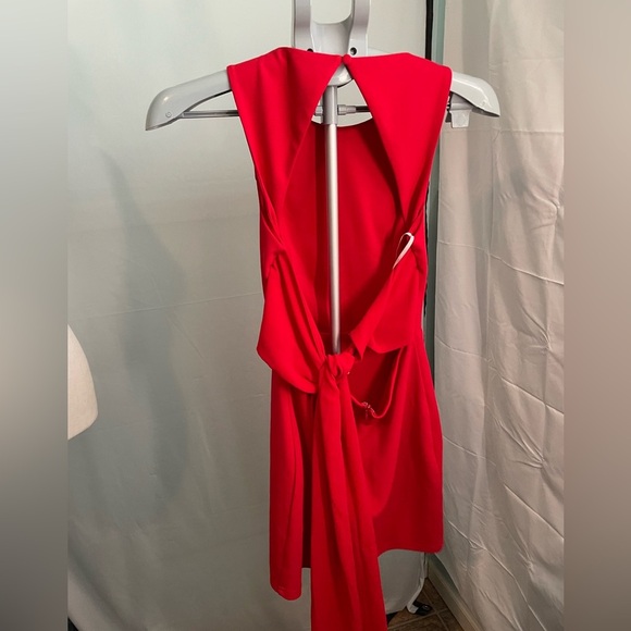 Lulus red tie back dress size XS - Picture 2 of 9